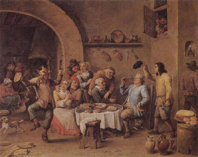 TENIERS, David the Younger Twelfth Night Sweden oil painting art